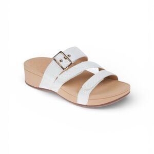 VIONIC White Snakeskin Rio Sandals
